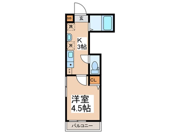 MELDIA犬蔵Aの物件間取画像